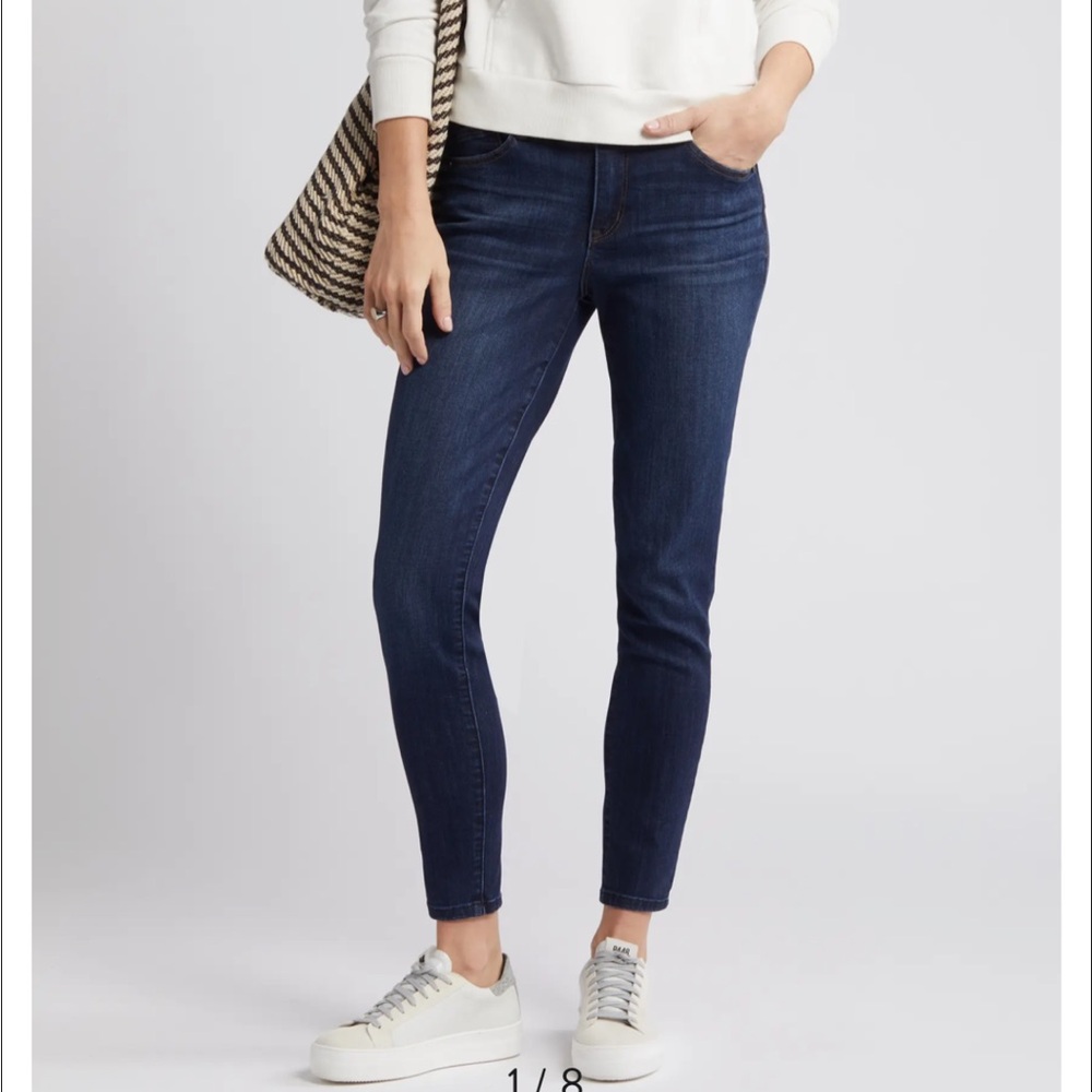 Wit & Wisdom Deep Indigo Skinny Jeans